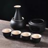 Ceramic Sake Set with Warmer, Traditional Sake Bottle, Warming Porcelain Bowl, Pottery, Drink for Gift, Tea Party
