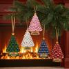 Festive Tree Hanging 5 Pcs 2D Flat 250 Anniversary USA Christmas Ornament, Year Seasonal Decorative Accents of America 1776-2026 Acrylic Patriotic