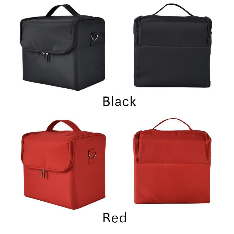 Make-up-Tasche, handgehalten, große Kapazität, mehrschichtig, für Maniküre, Friseur, Stickerei, Werkzeug-Set, Kosmetik-Aufbewahrungstasche, Kulturbeutel