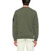 Stone Island Fw24 Logo Arm Pocket Brushed Cotton Crewneck Sweatshirt Unisex sweatshirt Green 811563920-V0059