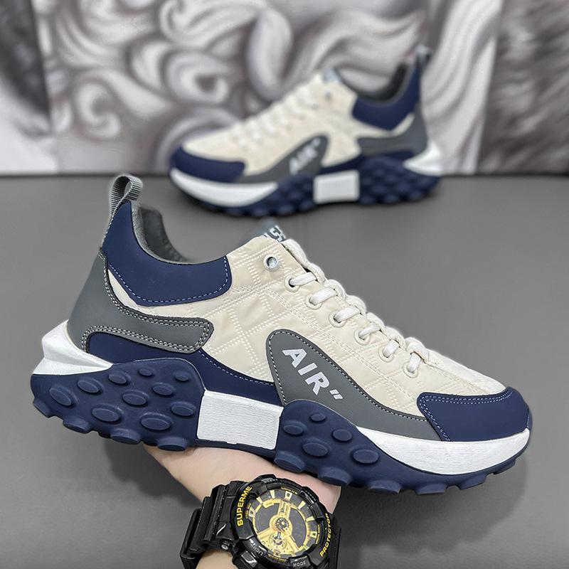 

Мужская обувь модные повседневные спортивные кроссовки на шнуровке четыре сезона модные кроссовки для папы низкие с покрытием стопы на толстой подошве белые кроссовки 44