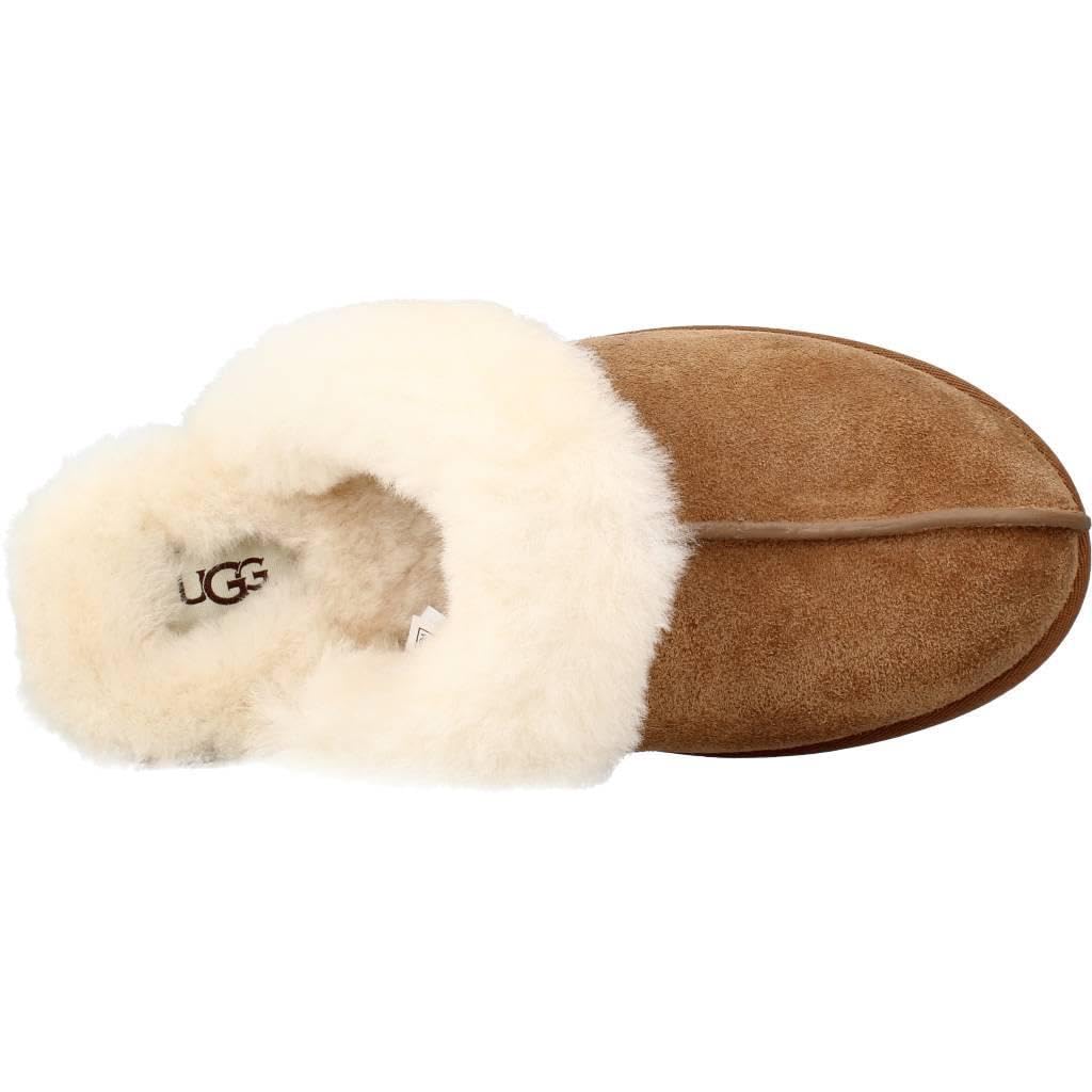 [UGG] Scuffette II Fluffy Slippers for Women, Chestnut, US Size 08 (25 Cm)