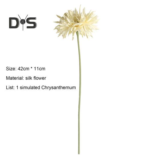 Künstliche Blume, 1 Zweig, frisch, zum Selbermachen, leuchtende Farben, dekorative, elegante Kunst-Dahlienblume mit Stiel, Partyzubehör