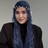 Fashion Solid Color Silk Scarf Shining Chiffon Chiffon Hijab Veil Soft Long Sunscreen Headscarf Outdoor