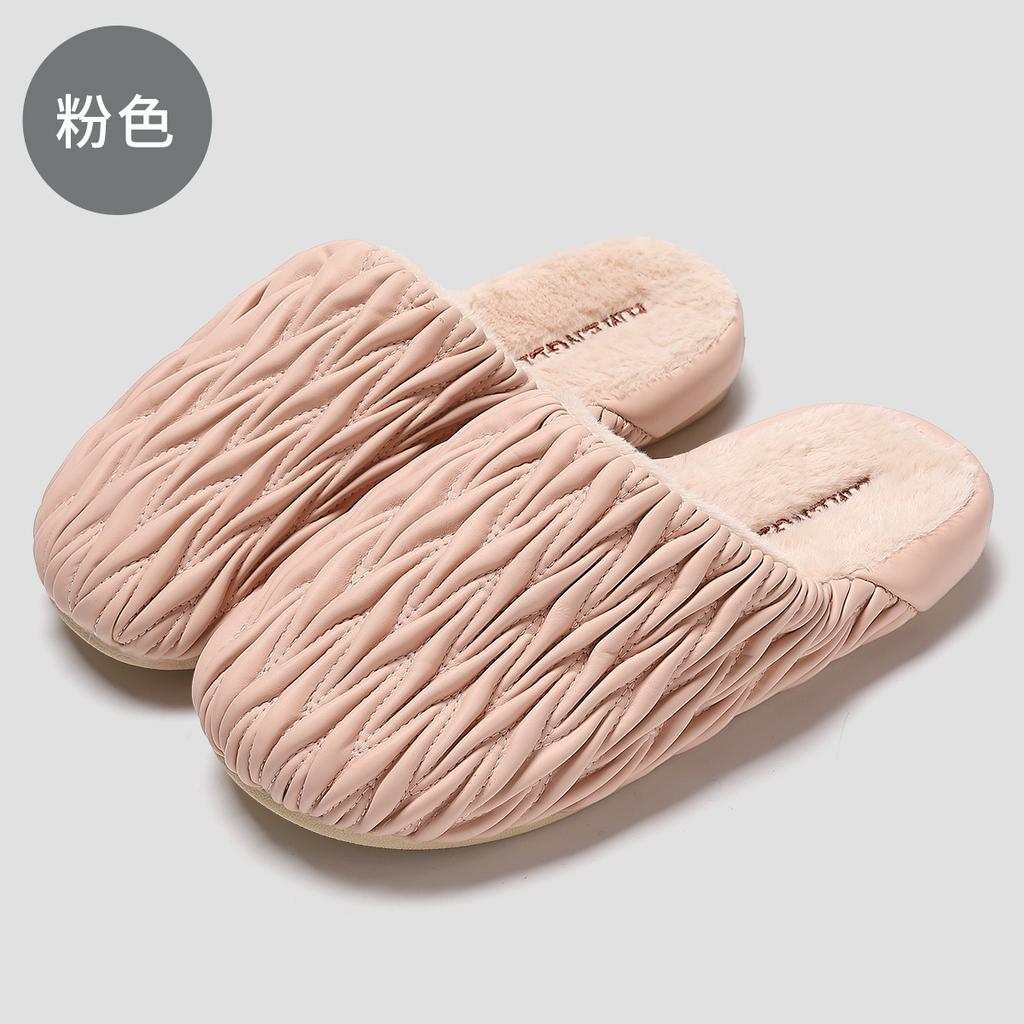 Cotton Slippers Autumn and Winter 2025 New Indoor Home Warm Non-slip Thick Bottom Plush Slippers Winter