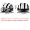 Semi Casca Motociclete Adult Stil German Motocicleta Chopper Cruiser Casca Biker+Ochelari