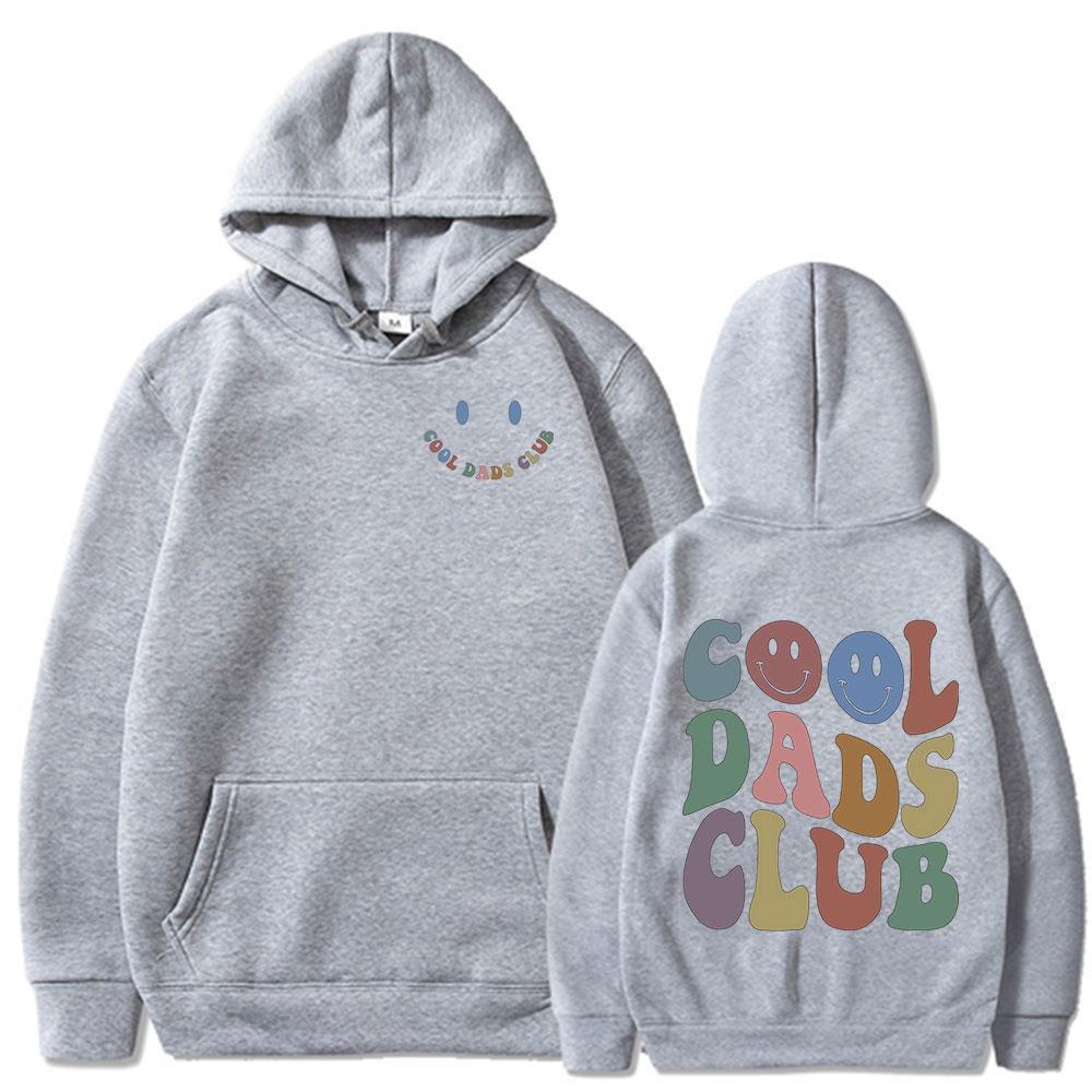 Cool Dad Club Funny Meme Hoodies Men Clothing Dads Birthday Long Sleeves Hooded Sweatshirts Grandfather Husband Fathers Pullover