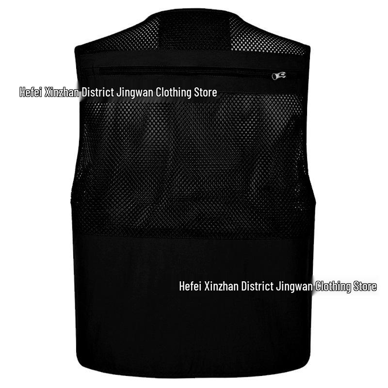 Men's Summer Mesh Multi-Pocket Fishing Vest – Outdoor Lightweight Sleeveless Jacket