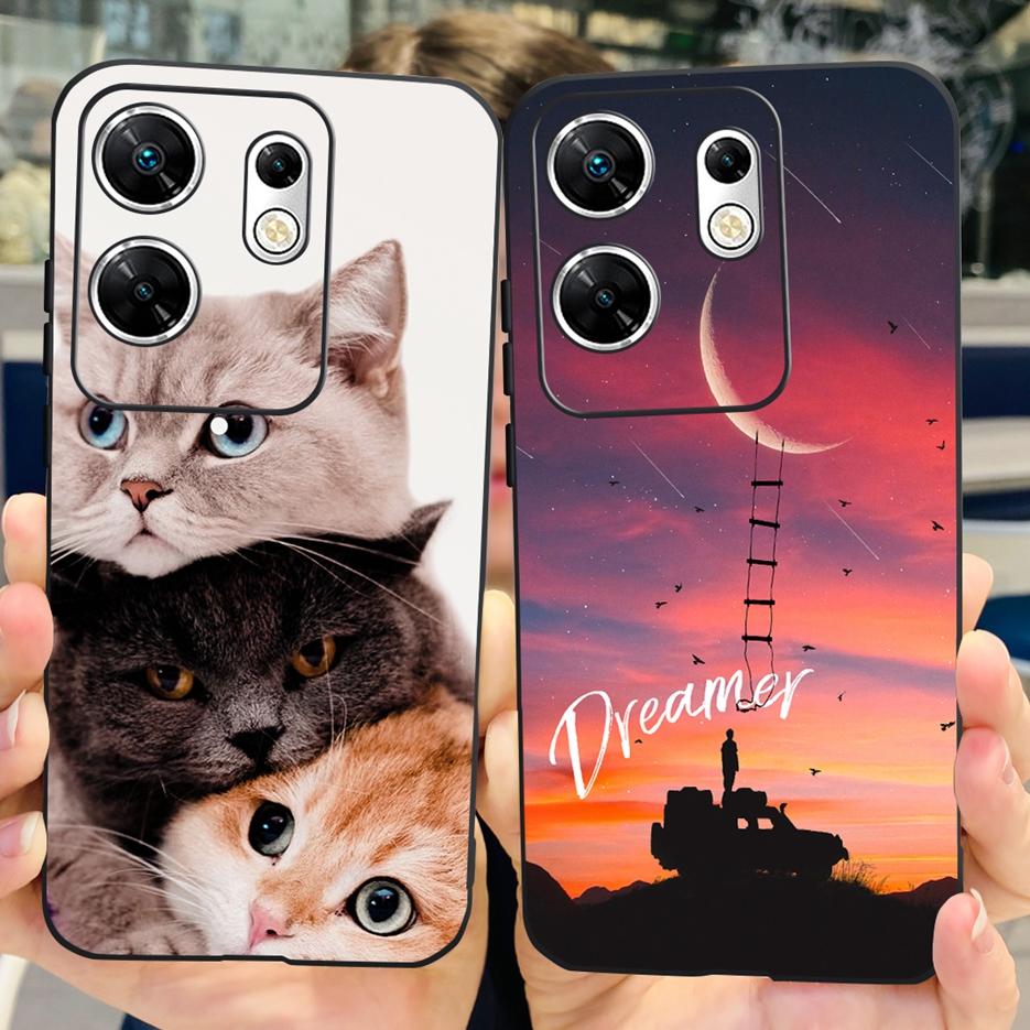 For Infinix Zero 30 4G Case X6731B Cute Cat Butterfly Cover Soft Silicone TPU Phone Case For Infinix Zero 30 5G Zero30 4G Fundas