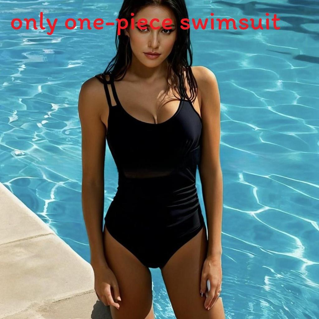 Womens Onepiece Swimsuit With Mesh Deep V Pushup For Swimming And Active Wear