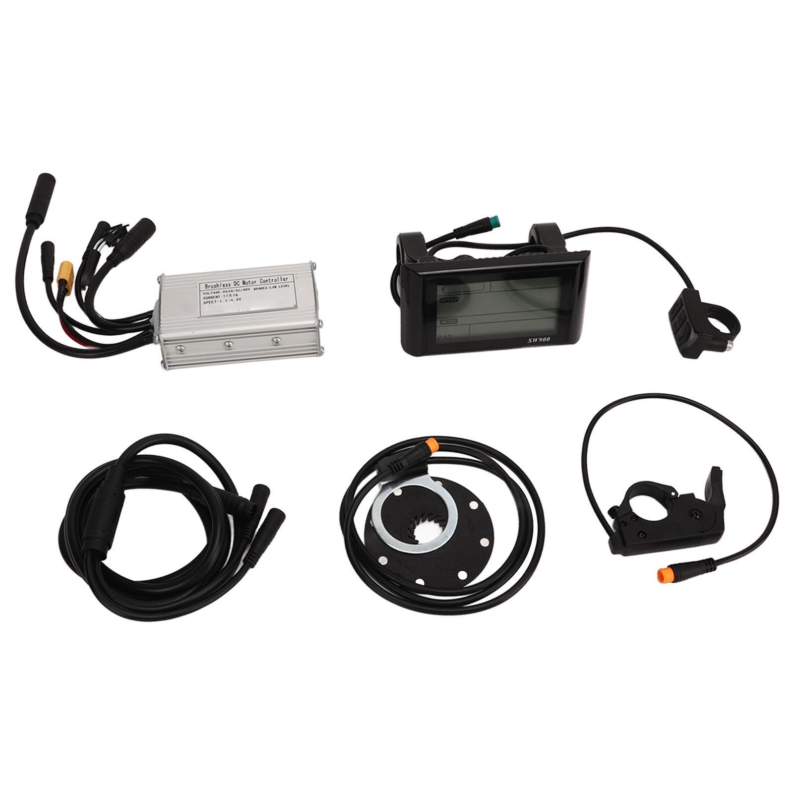 

Комплект контроллера для модернизации электрического велосипеда SW900, переключатель переключения передач, 17 А, 3-режимный синусоидальный контроллер