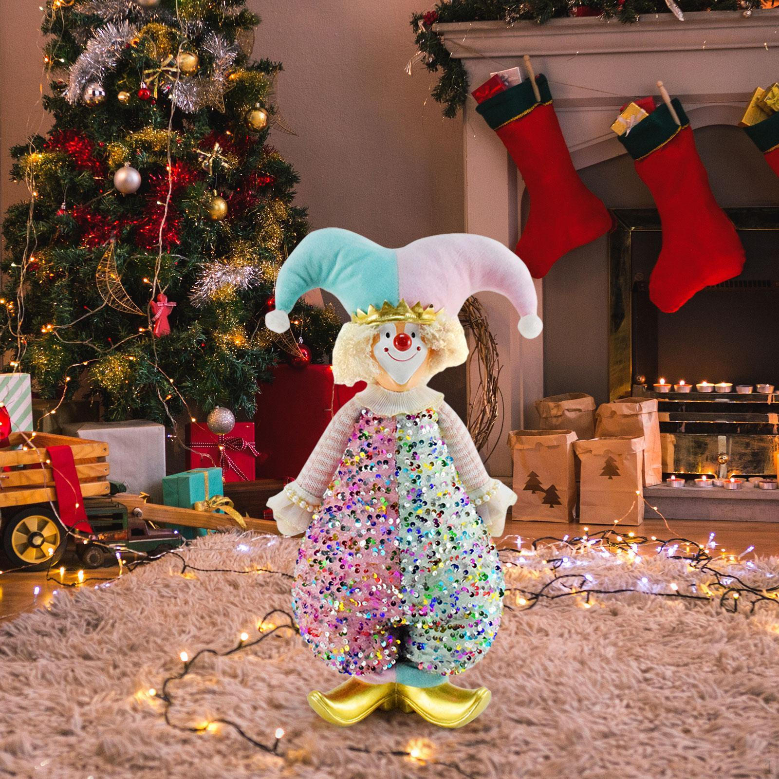 

Рождественский клоун, кукольное украшение, праздничные коллекционные фигурки, для M