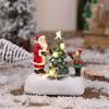 Christmas micro landscape mini luminous small house tabletop ornament Christmas tree ornament children's small gift