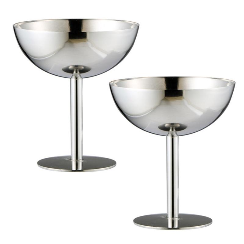 Dessert Bowl Practical Ice Cream Cups Simple Food Container Stainless Steel Material Suitable for Ice Cream Treats