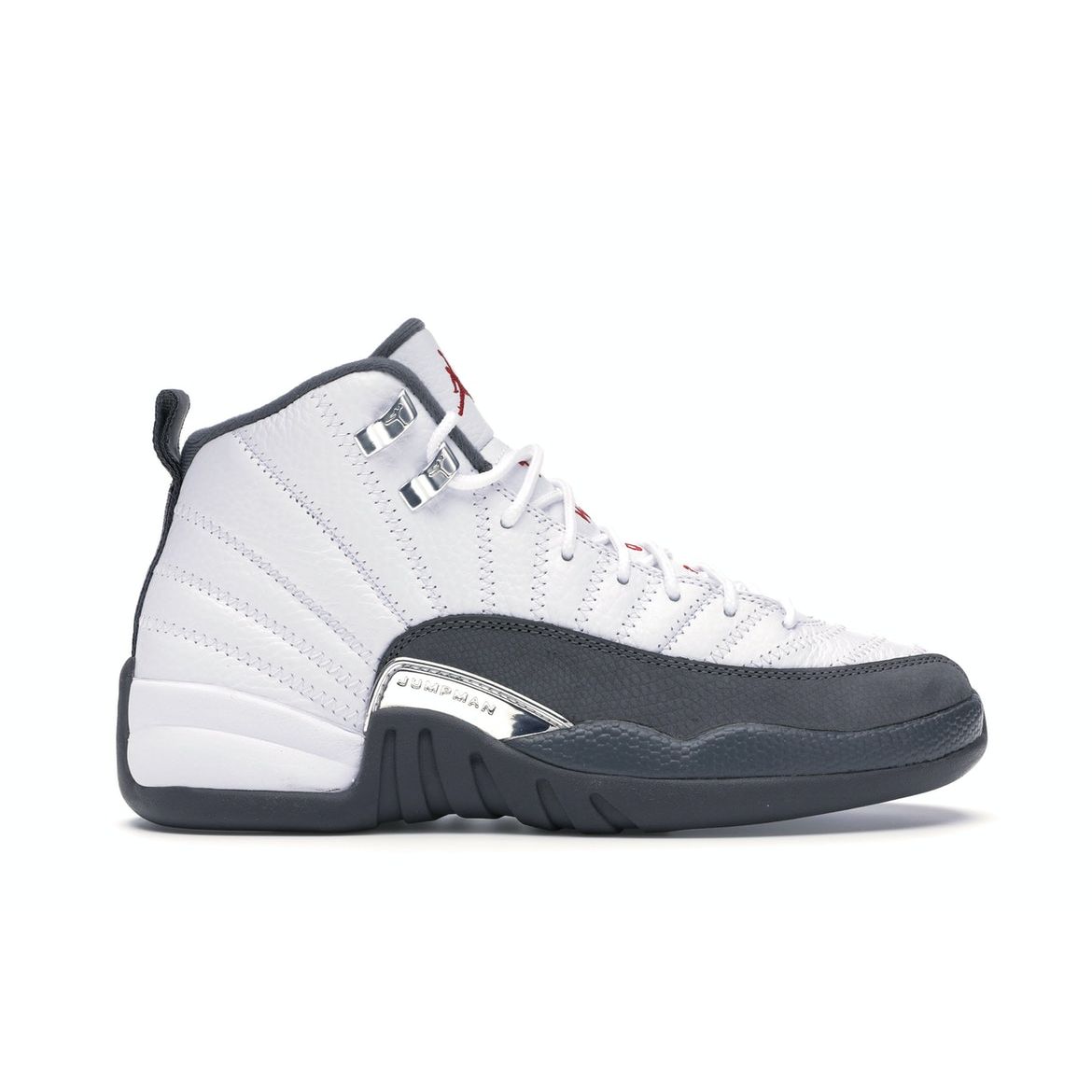 

Детские кроссовки Air Jordan 12 Retro BG Dark Grey White Gym-Red 153265-160