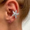 Punk Gold Color Shell Starfish Ear Clips for Women Vacation Style Fake Piercing Earcuff Ear Cuff Faux Earrings Jewelry Wholesale