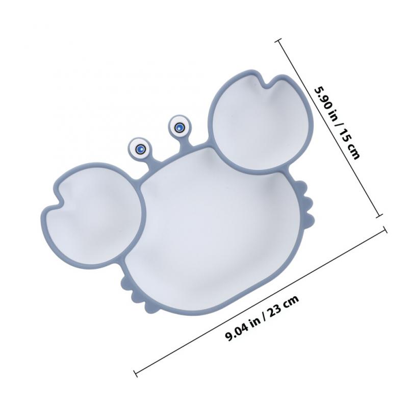 Crab Seperation Bowl Food Toddler Training Disc Silica Gel