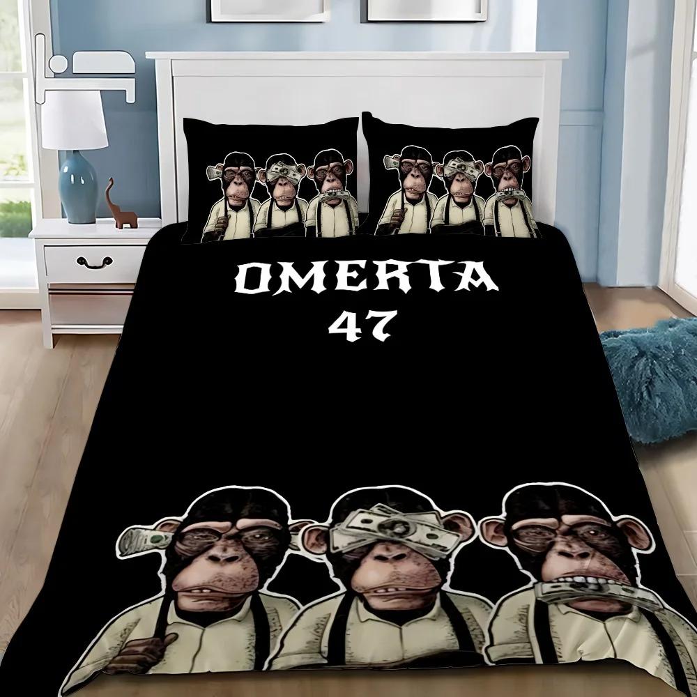 Duvet Cover Pillowcase Bedding Set Adult Boy Omertas M-Maes Girl Bedroom Decoration Children Gift Single Double Large Size