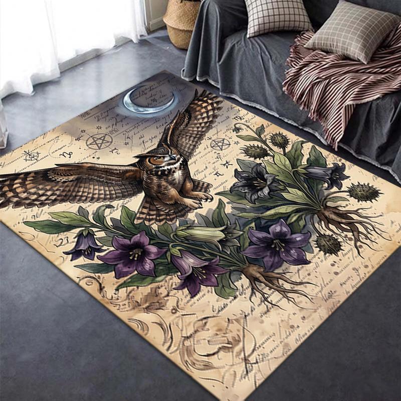 2025 New Retro Animals Carpet Rug for Living Room Bedroom Home Sofa Decoration,Kids play Non-slip Floor Mat