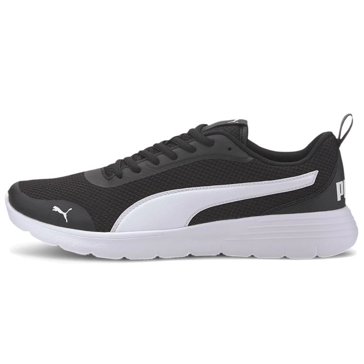 Puma Flex Renew Durable Low-Top Running Shoes Unisex Sneakers Black White 371120-02 35.5