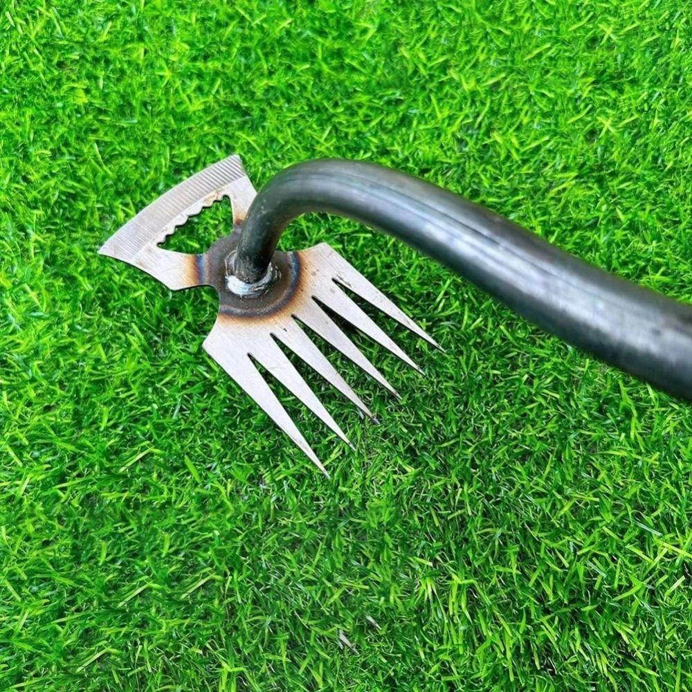 Ergonomic Handle Weed Remover Loose Soil Weeding Puller Portable Uprooting Weeding Tool  Weeding