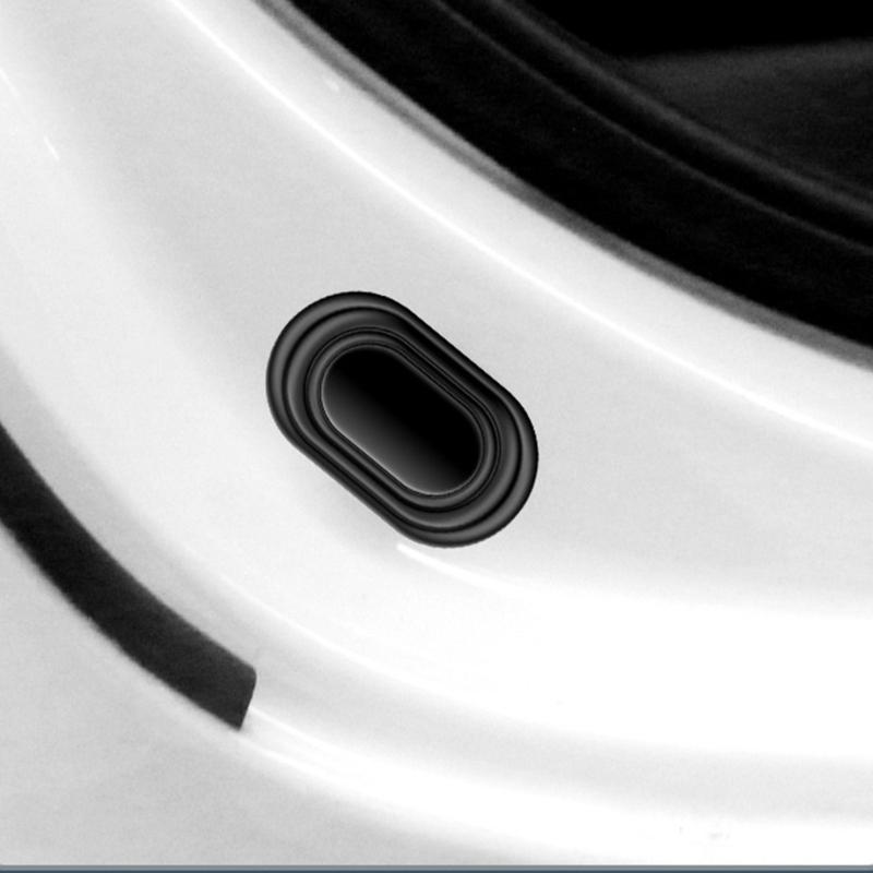 16Pcs Soundproof Car Door Protectors Thickened Silicone Anti Collision Pads Self Adhesive Vibration Damping for Most Car