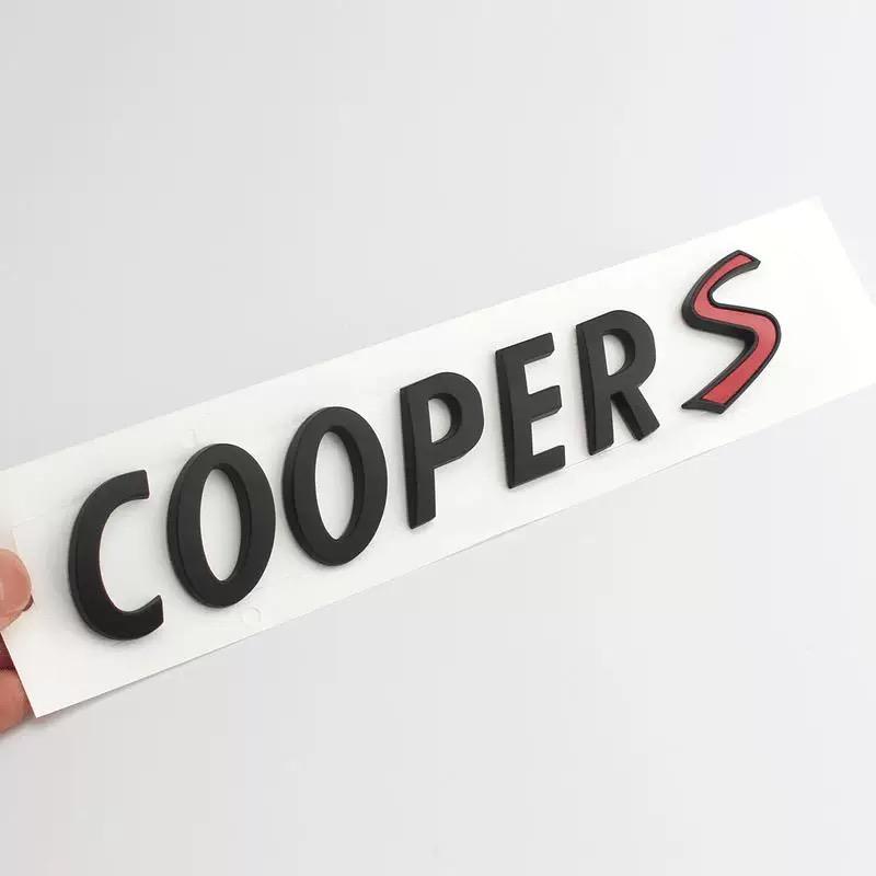 

Автомобіль Cooper S наклейки для Mini Cooper S R55 R56 R60 R61 F55 F56 F60 задній багажник хвіст емблема наклейка стайлінг автомобіля 3D метал чорний