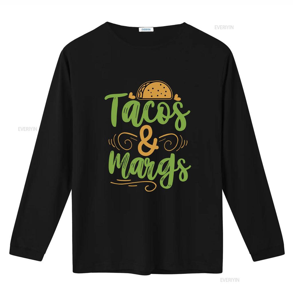 Tacos and Margs T Shirt  Vintage Washed Stretched Versatile Unisex Breathable Homme Soft Graphic Comfortable Slightly Stylish