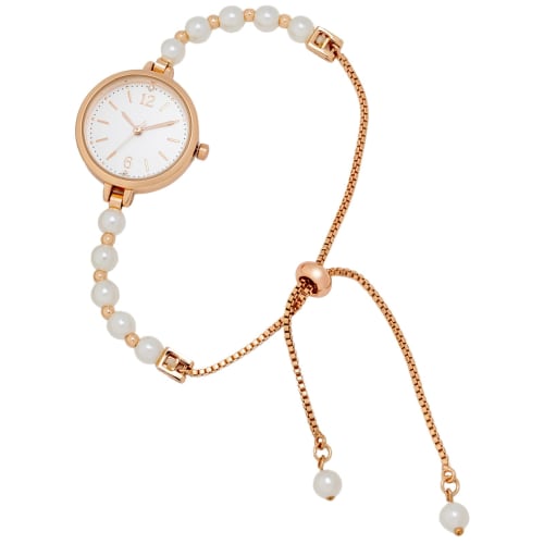 

Fieldwork Women s Analog Watch with Bracelet and Metal Band, Rose Gold, ST286-3