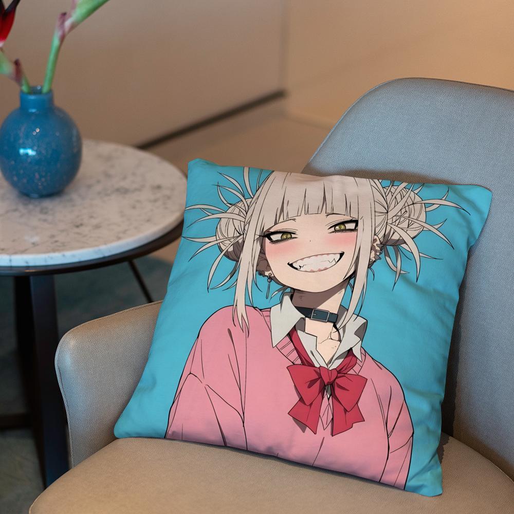 My Hero A-Academia H-Himiko Toga Cushion Cover 2-in-1 Reversible Plush Pillow Cover | Car/Sofa/Bed | Perfect Gift