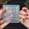 3D Christmas Snowman And Tree Silicone Nail Mold Snowflake And Snowman Design for Nail Art DIY Manicure Decoration