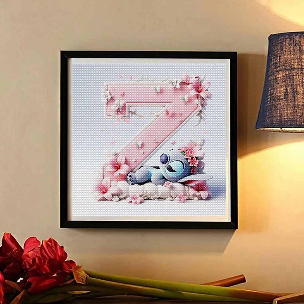 DIY Diamond Painting Round Diamond The Stitch Letter Z Full Diamond Mosaic Home Decoration Painting Cross Stitch Kit