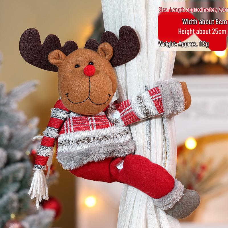 Kreativa julgardinsband: Snögubbe & Gammal Man Tecknade Prydnader