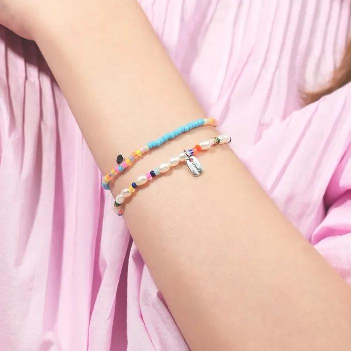 Freshwater pearl color beads Bracelet