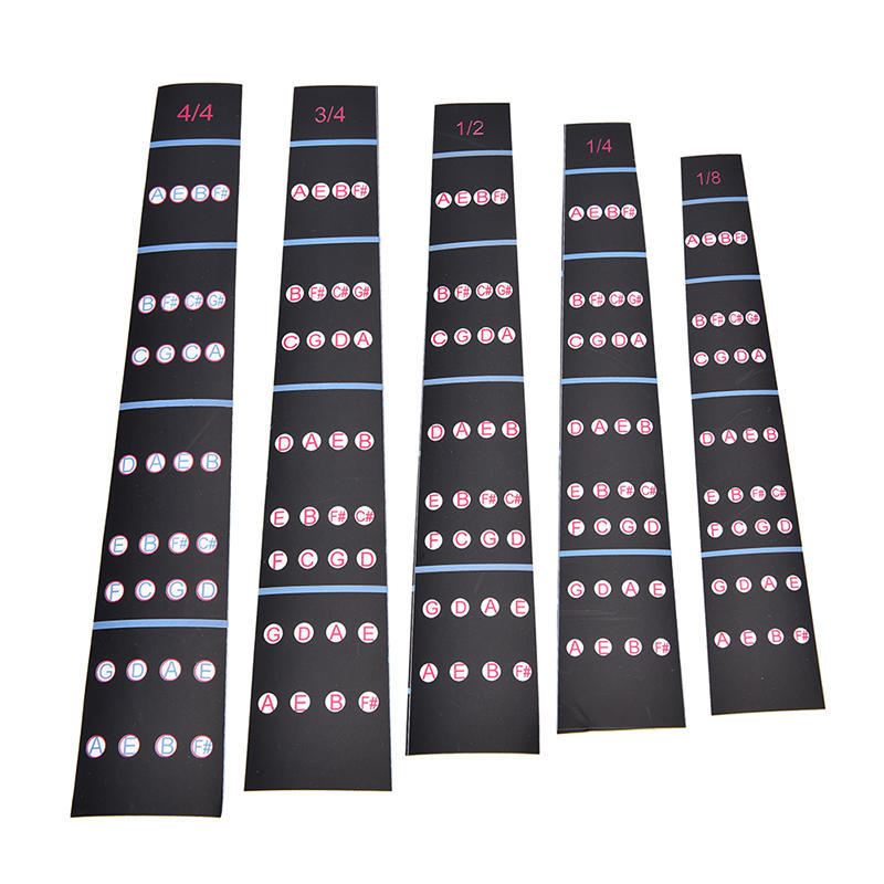 1/8-4/4 Violin Intonation Stickers Fretboard Marker Beginners Learning