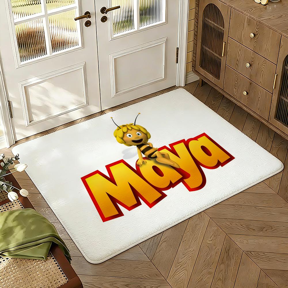Tappetino da Pavimento Maya l'Ape Morbido Spesso Assorbente Antiscivolo Camera da Letto Soggiorno Tappetino d'Ingresso Decorazione per la Casa Tappeti in Flanella