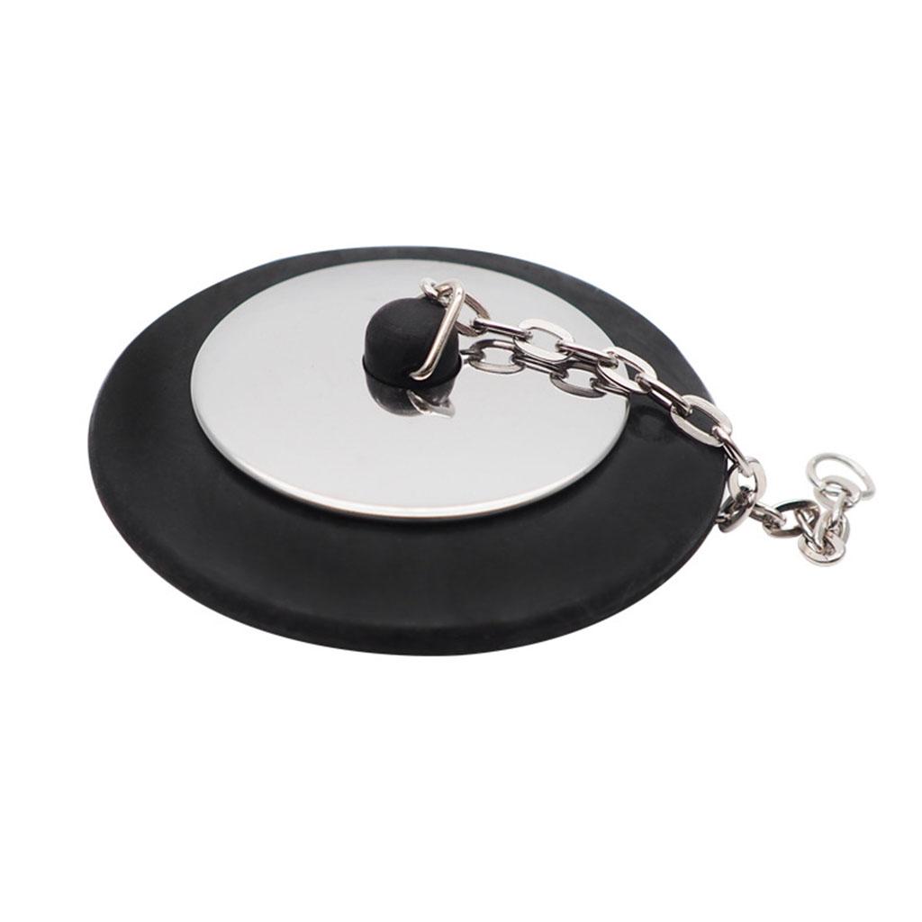 Kitchen Sink Drain Plug Rubber Sink Strainer Stopper Bathroom Tube Sink Drain Stainless Steel 1 PC