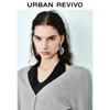 UR 2025 Fall Women's Contrast Halter Long Sleeve Knit Top