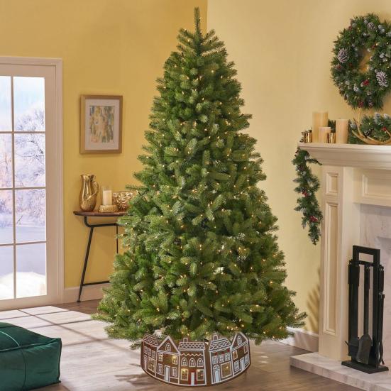 Límec na vánoční stromek Perníčková chaloupka Sukně pod stromek Límec s LED světýlky Základna vánočního stromku