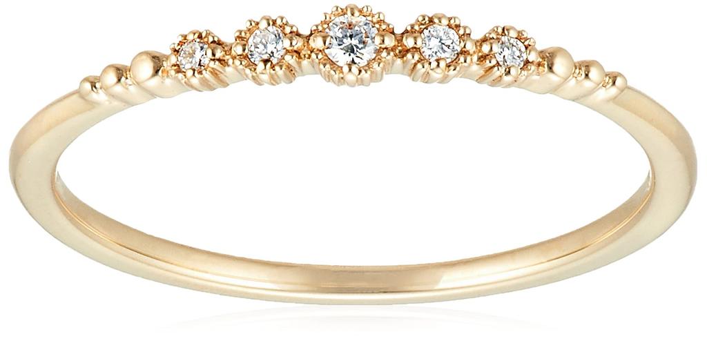 K10 Yellow Gold Ring 111926143001 Japanese Size 10 4℃ (Yondo-shi)