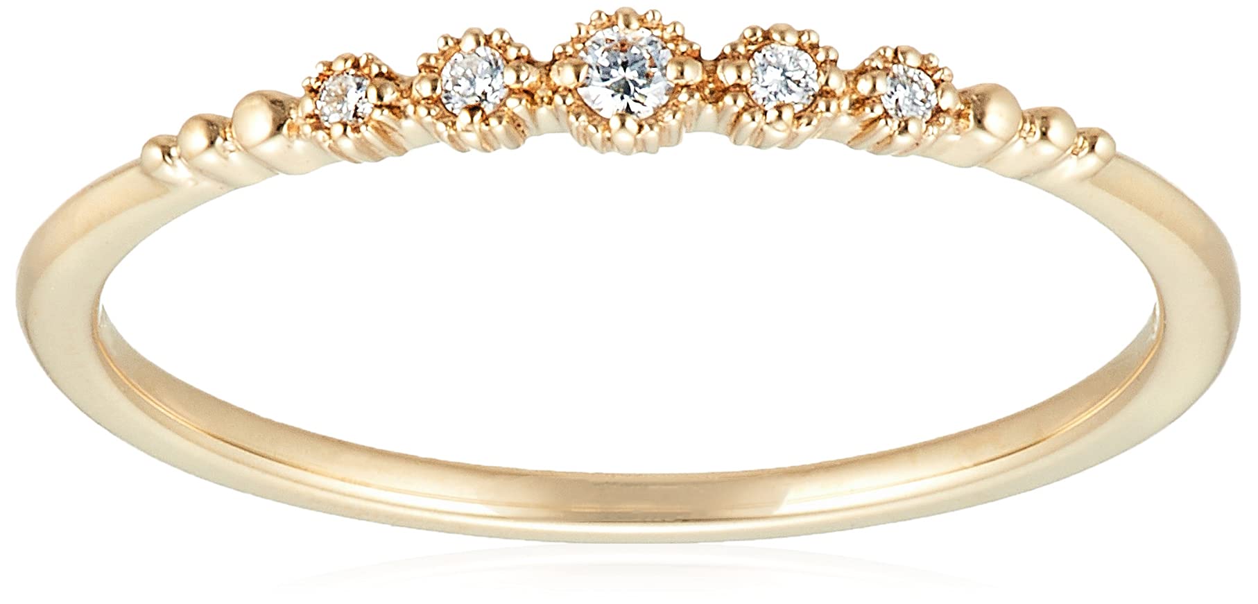 

K10 Yellow Gold Ring 111926143001 Japanese Size 10 4℃ (Yondo-shi)