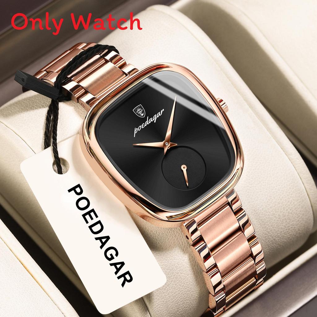 Swiss Luxury Ladies Watch Waterproof Quartz Watch With Elegant Oval Dial For Casual Wear