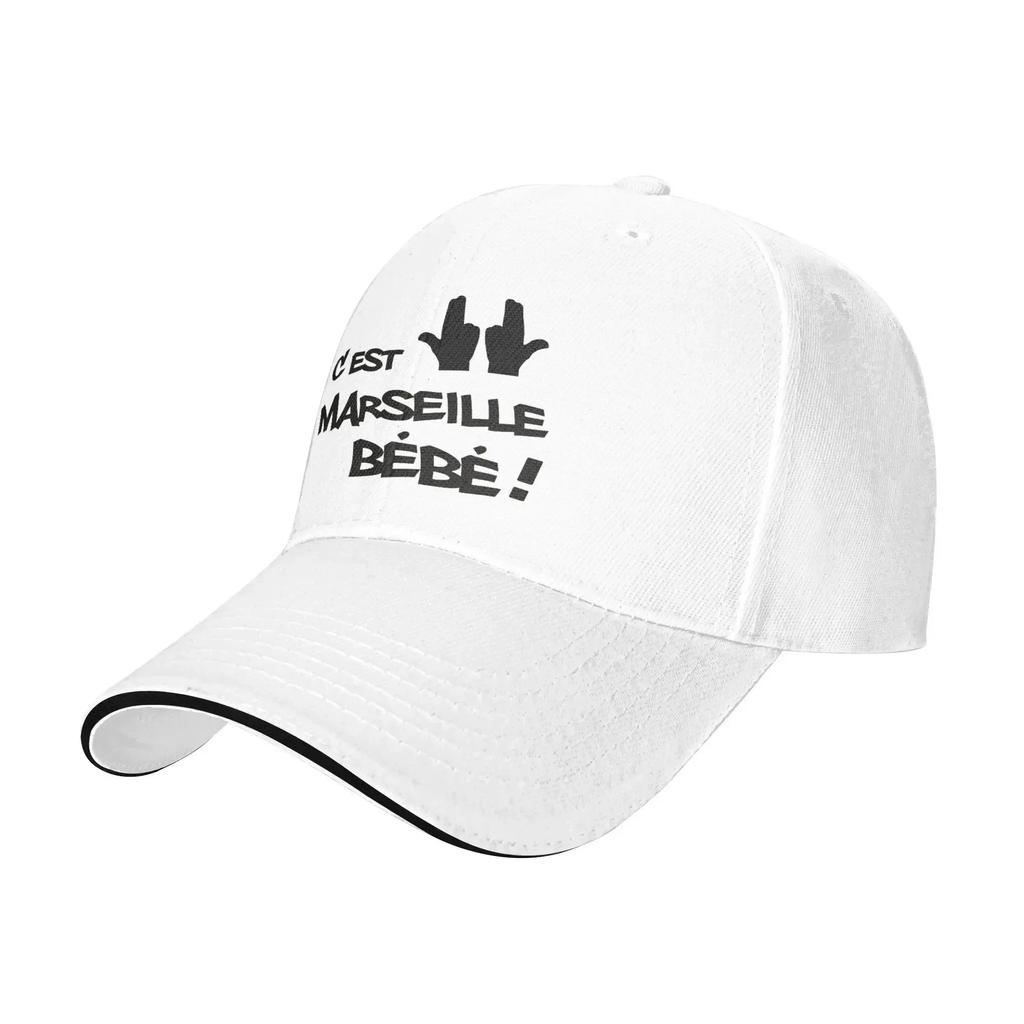 aC'est Pas La Capitale C'est Marseill Bébé Jul Baseball Caps Casual JUL Sandwich Caps Men Women Breathable Sun Hat Sport