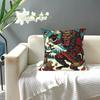Japanese Woodcut Krampus Square Pillowcase Pillow Cover Cushion Zip Decorative Comfort Throw Pillow for Home Sofa