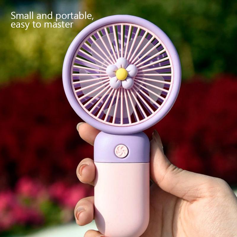 Mini Portable Fans Handheld USB Rechargeable Fan Air Cooler Outdoor Travel Hand Fans Ventilation Fan Portable Fan