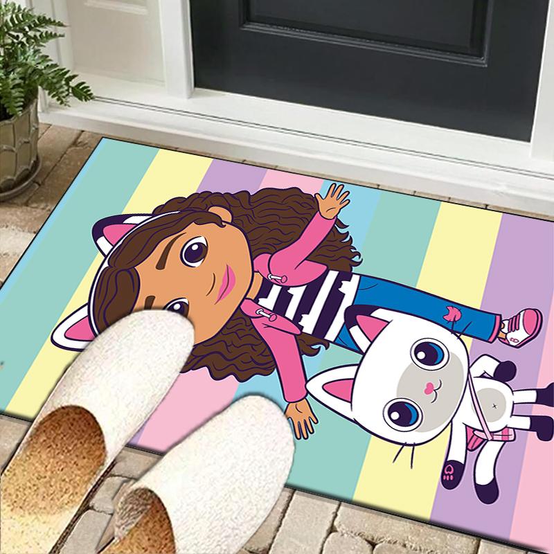 Colorful Friends Dollhouse Office Rug Chair Mat, Game Carpet, Suitable for Front Door, Bedroom, Living Room, Desk, Holiday Gift