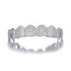 Htpwe Hip Hop Full CZ Stones Teeth Grillz Caps Cubic Zircon Iced Out Micro Pave Top&Bottom Charm Grills For Men Women Zircon