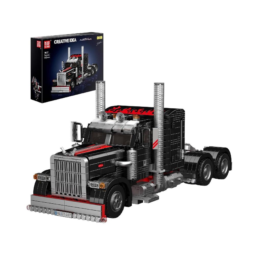 MOULD KING 10037 technische Auto Baustein Die Amerikanischen Lkw Modell Set Montage Auto Ziegel Spielzeug Kinder Weihnachten Geschenk