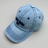 Versatile Fashion Embroidered Denim Letter Washed Sunshade Korean Baseball Cap Men'S And Women'S Trend Breathable