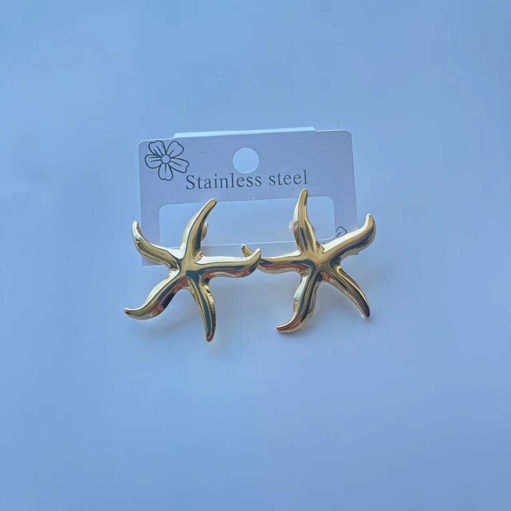 Multiple Styles Fashionable Trendy Exquisite Irregular-shaped Stud Earrings Versatile Jewelry Accessory For Women